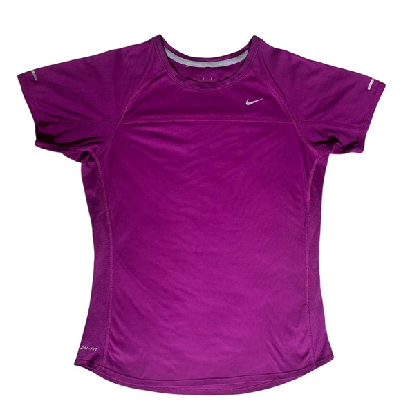 Nike Dri-Fit Miler Purple T-shirt - Picture 6 of 16
